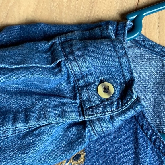 Denim lightweight denim top long sleeve 3X - Picture 5 of 6